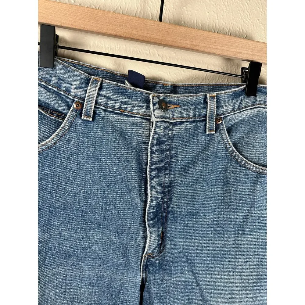 Lands End Jeans Women's Size 12 Straight Leg Denim Y2K Light Wash Spring Pants - Picture 5 of 10